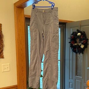 Women's Gray Cargo Pants